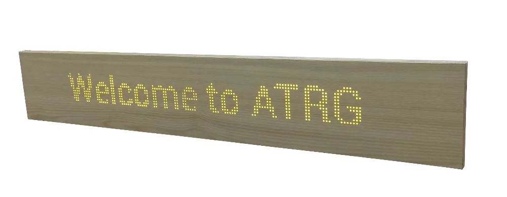 900mm wooden P5 led display LED message board/LED digital banner