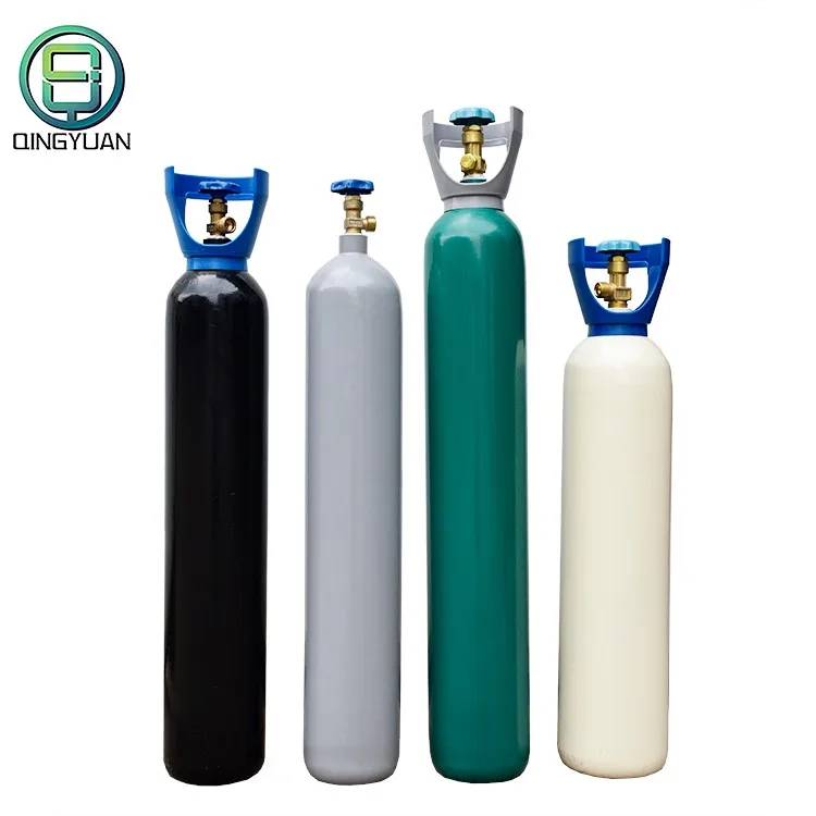 
industrial used portable empty Seamless Steel Compressed High pressure Helium CO2 Gas Cylinder 