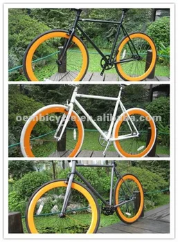 orange bike rims