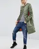 4415 Runwaylover new fall designgreen maxi bomber jacket