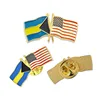 2019 High Quality Custom Hard/Soft Enamel National Badge Lapel Pin American Flag Pins