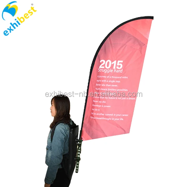 Walking Bag Feather Flag Ads Straight Backpack Flag Banner Buy