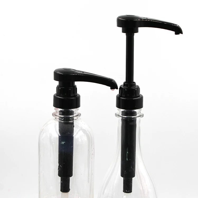 800ml Pet Boston Round Plastic Syrup Bottle With Dispenser Pump Buy