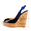 2019 fashion fancy platform women high wedge heels shoes and sandals