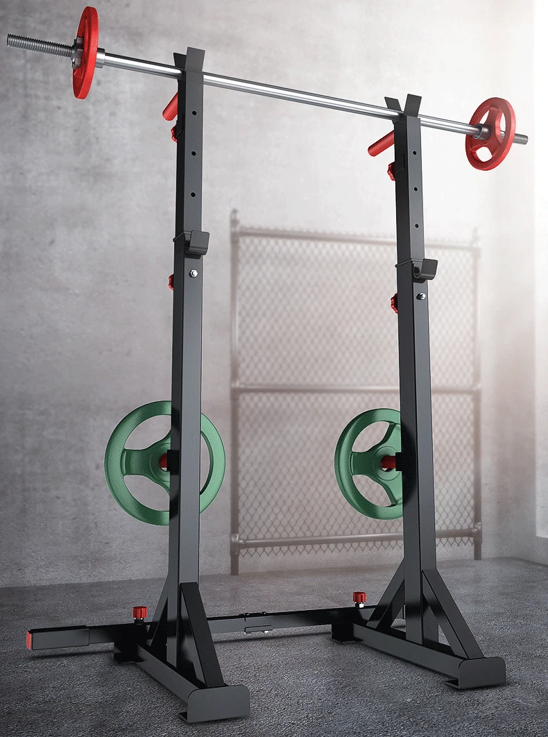 Strength Power Lifting Rack Squat Bench Deadlift Curl Pull Up Cage
