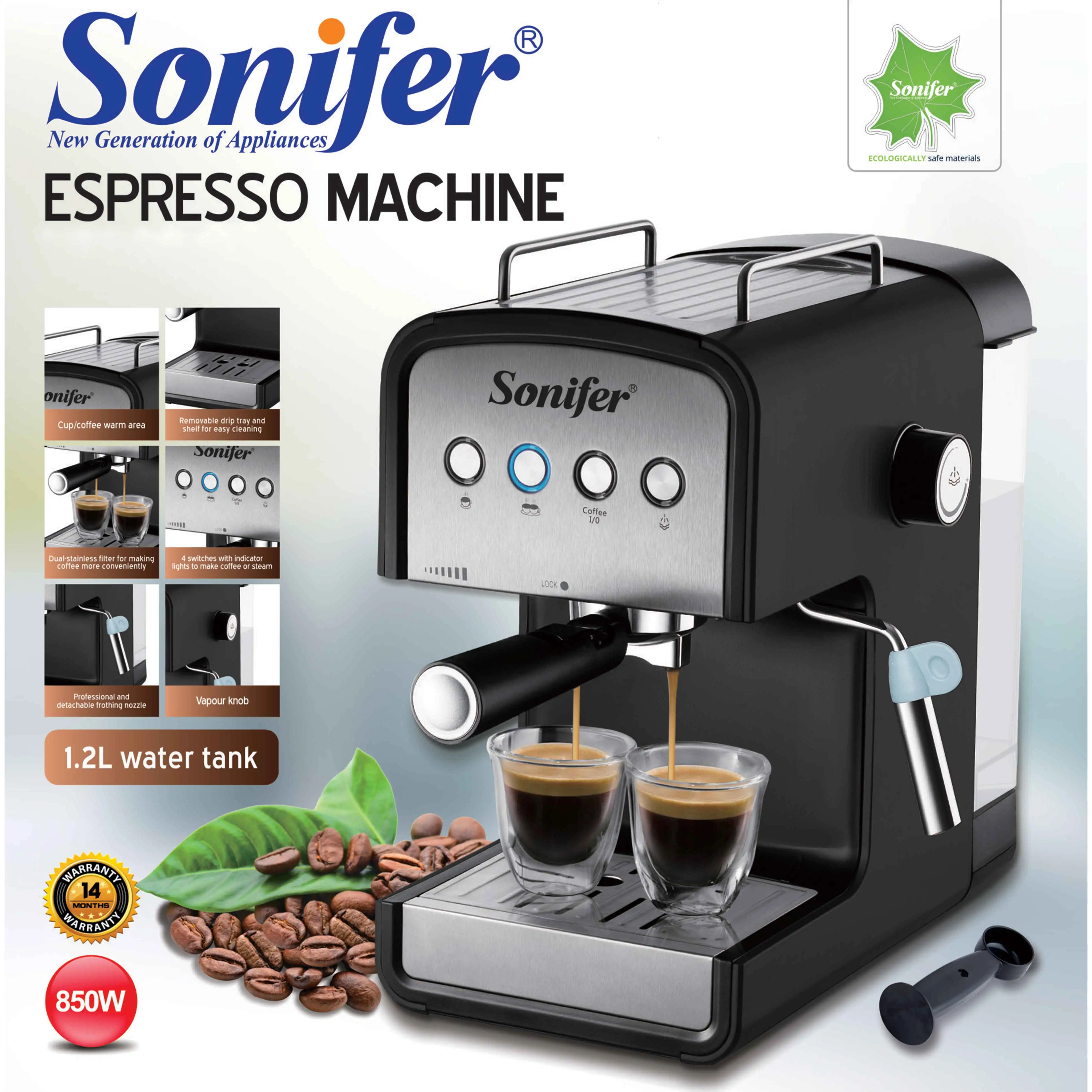 Sonifer تصميم جديد ماكينة القهوة اسبريسو 1 2 لتر ماكينة صنع قهوة اسبريسو للكابتشينو Sf 3529 Buy ماكينة صنع القهوة ماكينة صنع قهوة اسبريسو ماكينة صنع القهوة الكهربائية Product On Alibaba Com