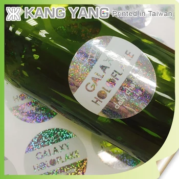 laser hologram label printing destructible vinyl sticker
