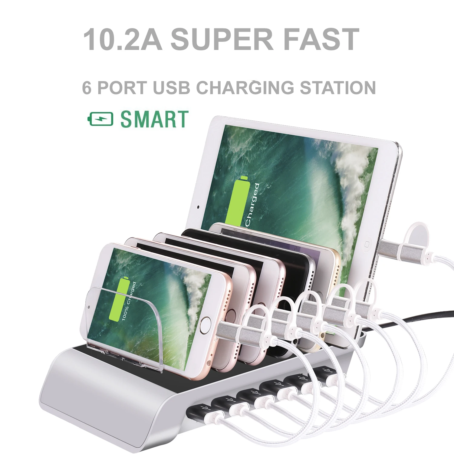 New Arrivals 6 Usb Charging Station For Multiple Devices Fast Multiple