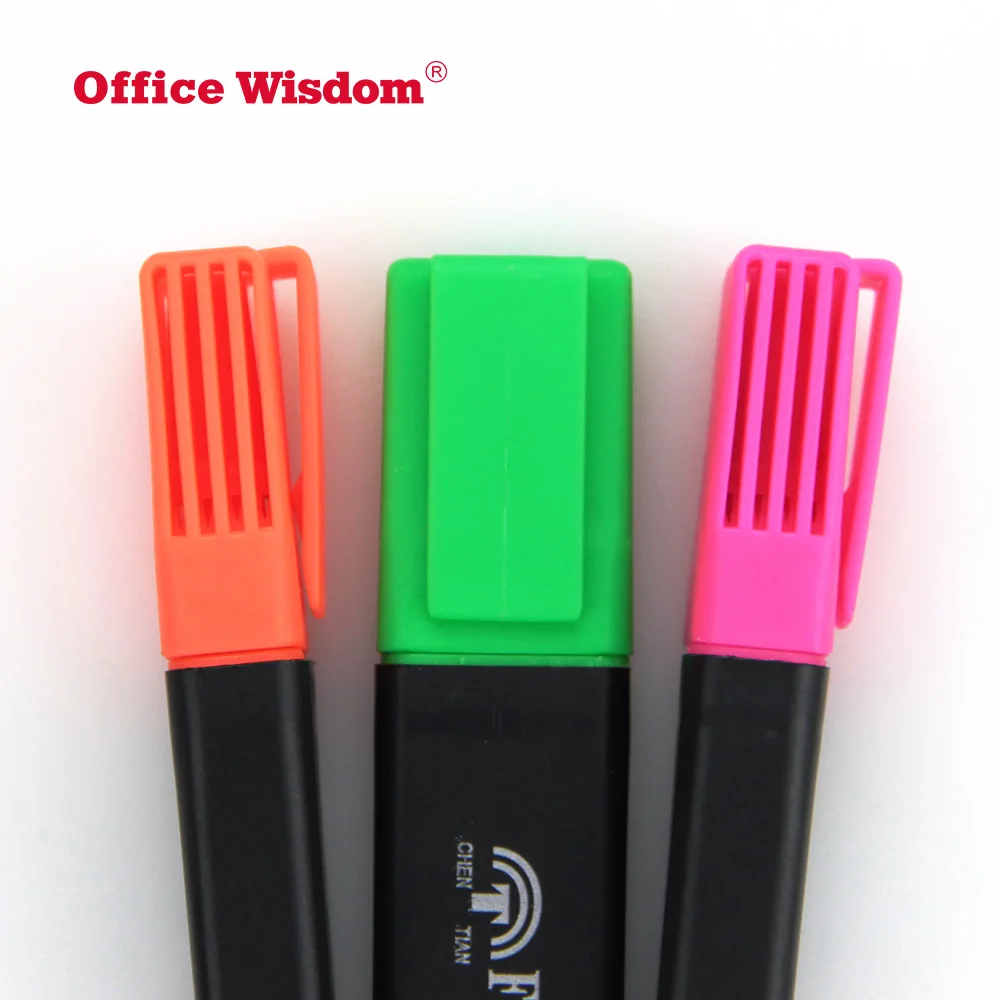 Stand Highlighter With Custom Logo Print Waterproof Ink Oem Multi