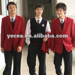 girls red school coat