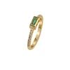 14k Gold Plated stone thin ring jewelry factory customize turkish rings