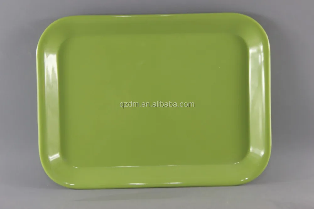 34x25cm Melamine Serving Tray For Food White