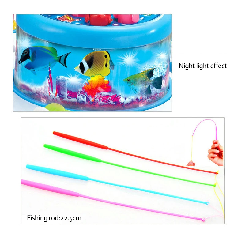 Music Glowing Plastic Magnetic Fishing Toy