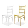 The classic Iron tiffany chairs stacking metal wedding gold chiavari chair