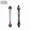 inline plastic water flowmeter (rotameter) with flow mark