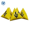 Custom Logo 1M Inflatable Water Floating Triangular Buoy For Marine Triathlon Race
