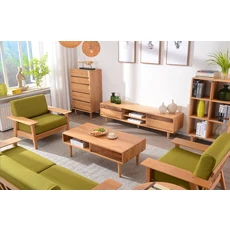 Solid wood style furniture set TV table stand for living room