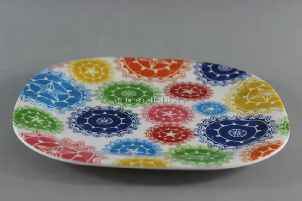 21x21cm Melamine Square Plate And Dish For Sale