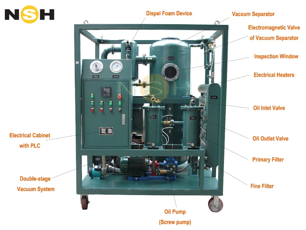 Transformer Substation Equipment Supply Good Performance Vacuum Oil Purifier
