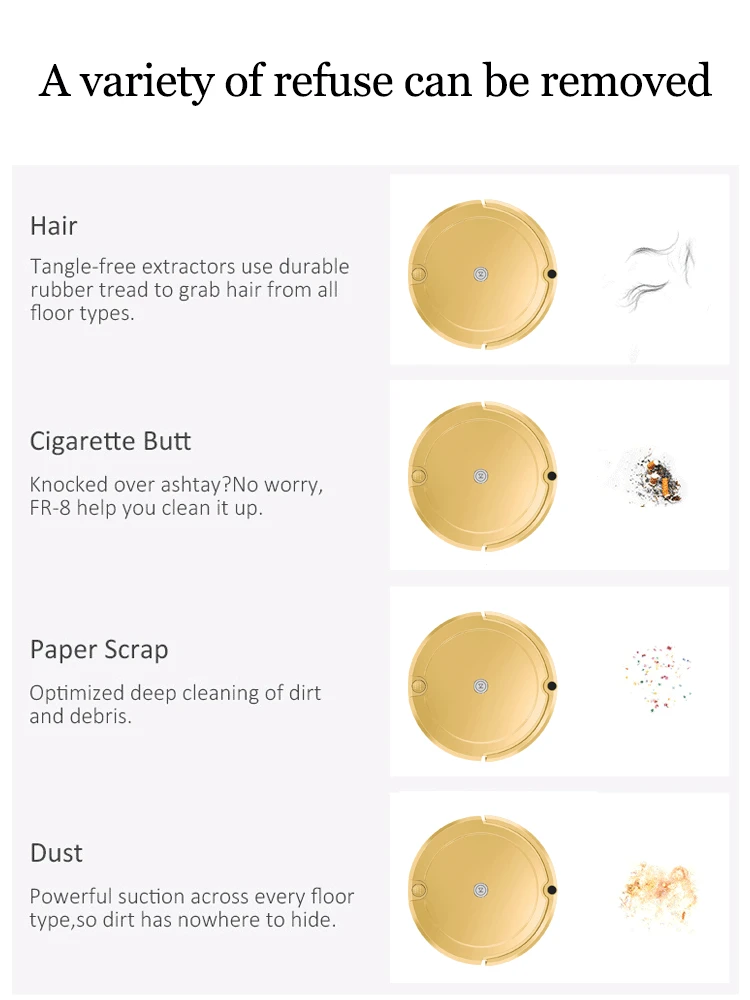 OEM floor cleaning automatic robot vacuum cleaner