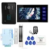 7" inch Touchkey Wired Video Door Phone Intercom System