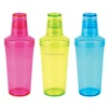 Personalized 750MLPink transparent plastic Acrylic cocktail shaker