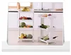 2019 Popular bathroom kitchen plastic storage bin rack