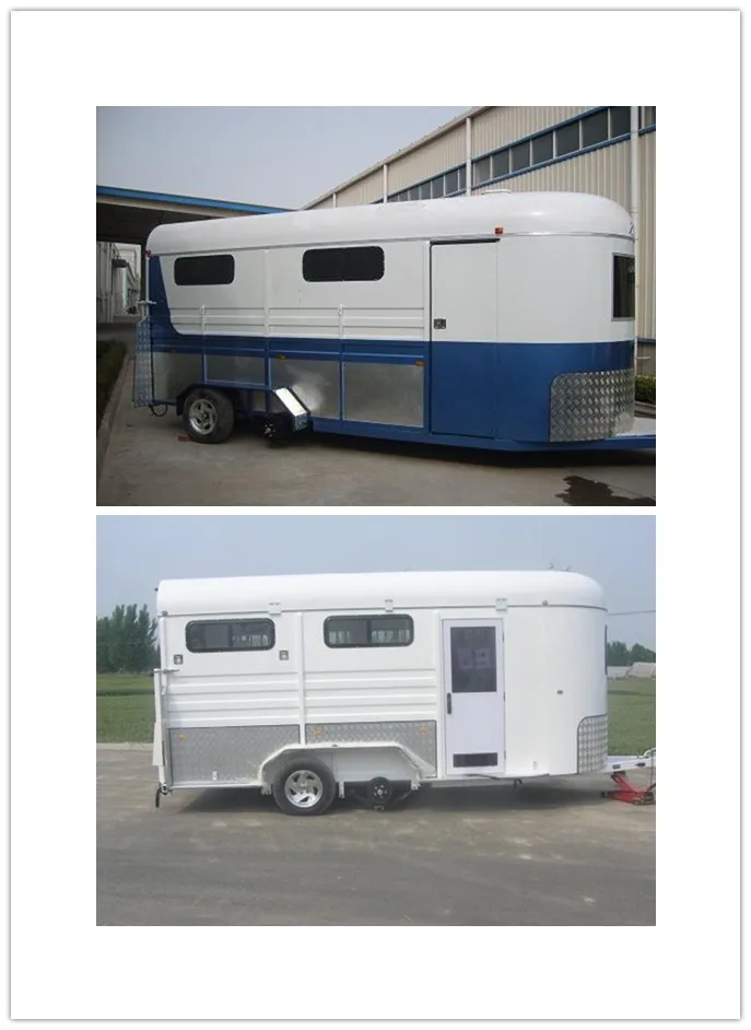 Deluxe Horse Float Trailer With Swing Out Tool Box And Pop Up Back