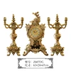 Home decorative products ornate clock and matching candlestick set Z607DG