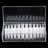 Long clear nail tips acrylic nails set