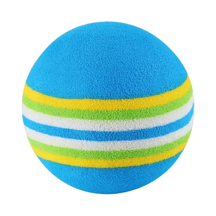 Rainbow Ball Cat Toy Colorful Ball Interactive Pet Kitten Scratch