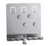 Steel user friendly office writing board metal memo board with key hanging hook