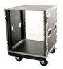 12u rack case with 4 wheels/12u amp rack case/road ready flight cases