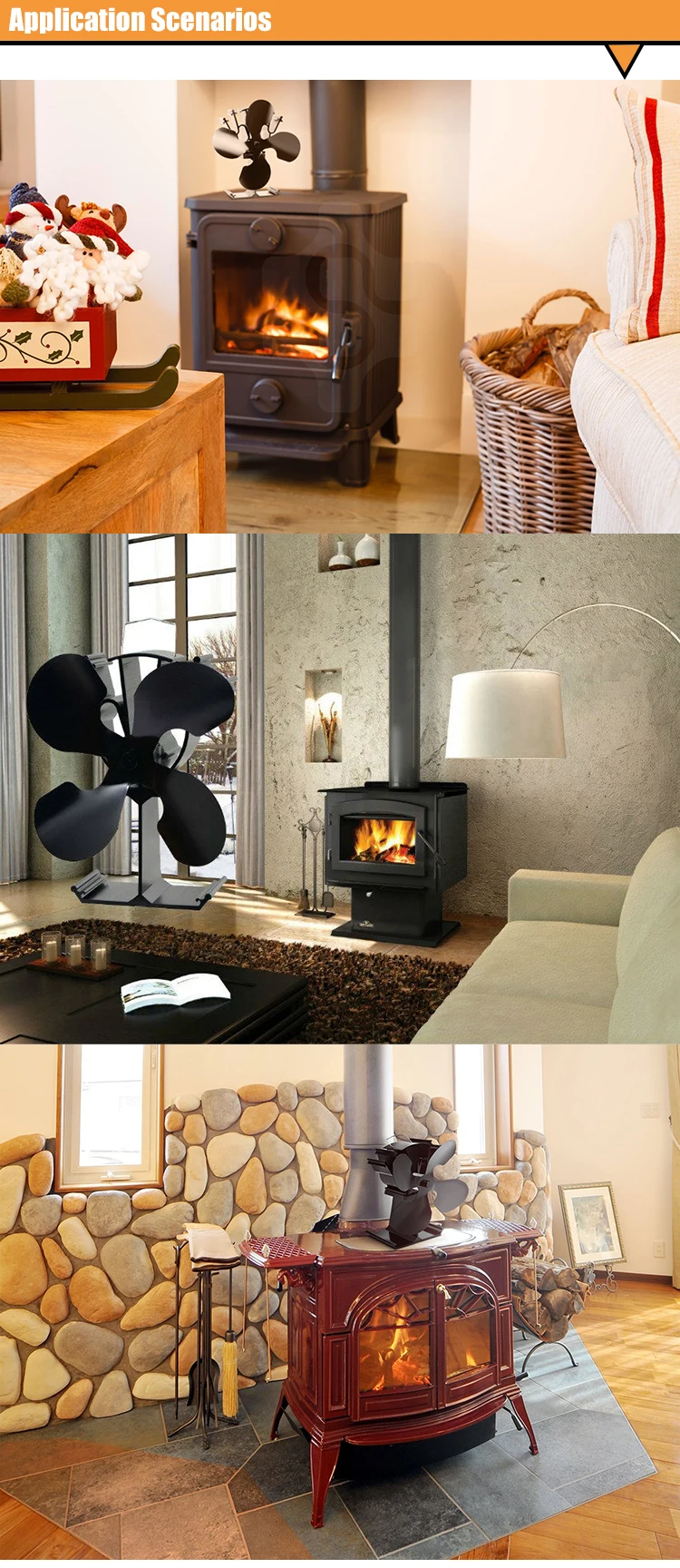 Best Selling Heat Powered Stove Fan For Gas Fireplace Fan Buy