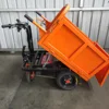 Engineering electric transport vehicle, manual dump