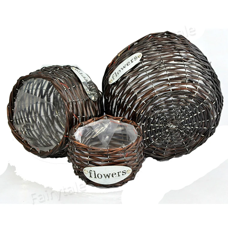 Wicker Flower Basket