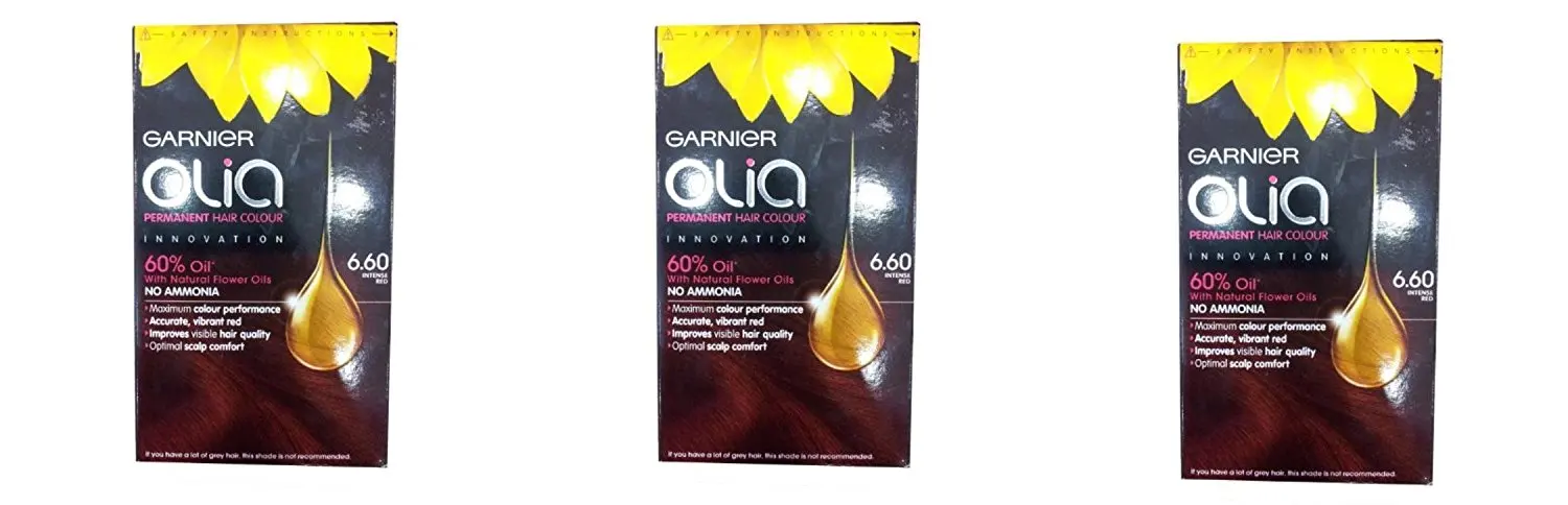 Buy Beauty Set 3 Units Of Garnier Olia Permament Hair Color Innovation Intense Red No Ammonia 1 Box Thailand Free Facial Hair Epicare Spring A1remover In Cheap Price On Alibaba Com