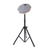 Wholesale percussion accessories 8inch silent drum parctice pad with stand