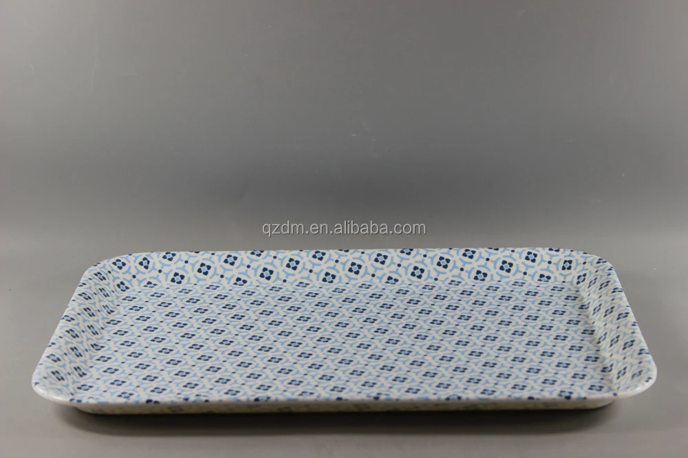 Custom Print Melamine Rectangular Trays