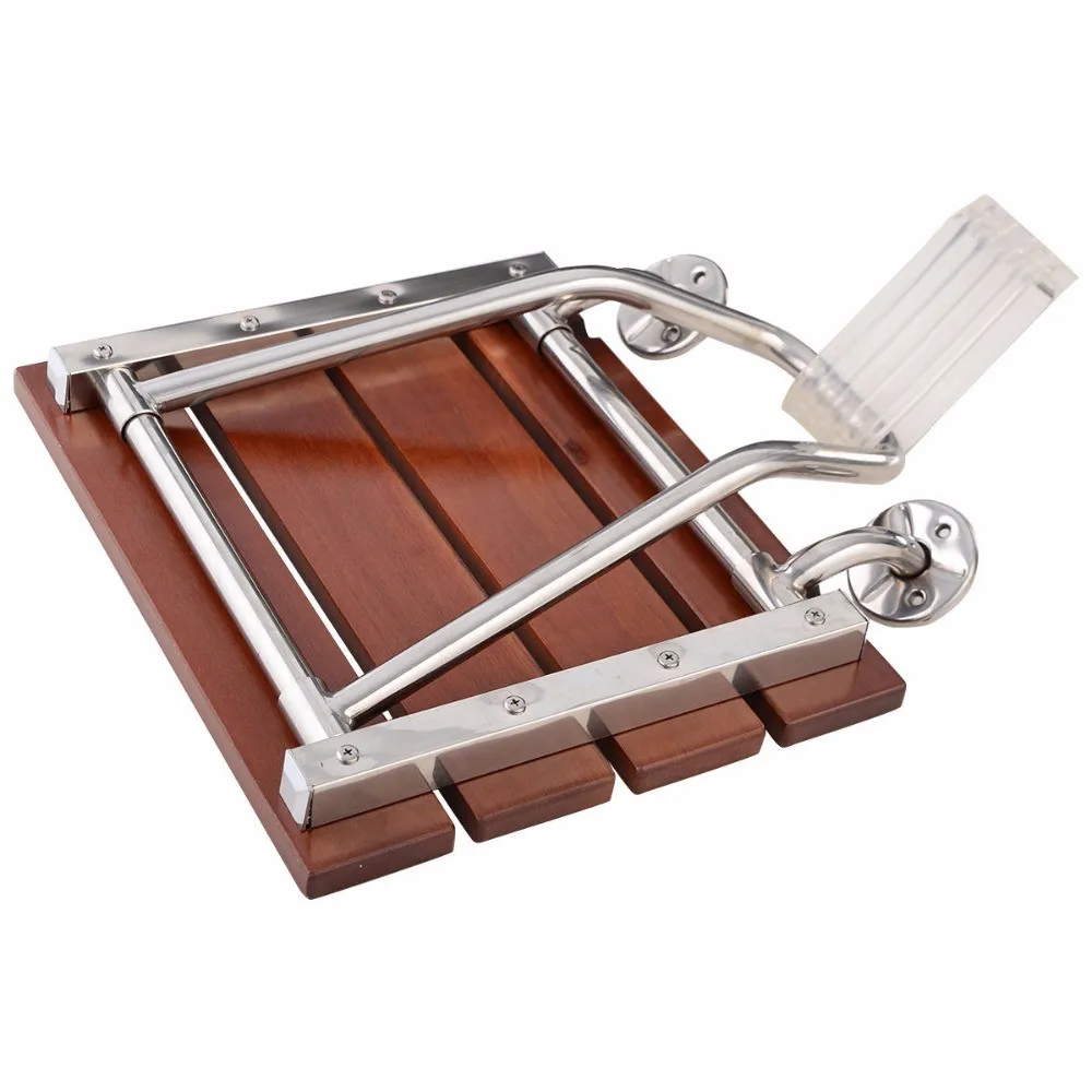 Teak Wood Shower Bench Folding Shower Seat Bracket Buy Teak Shower