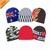 100% Acrylic Winter Hats Custom Jacquard Knitted Beanie Hat Knitted Skull Beanie