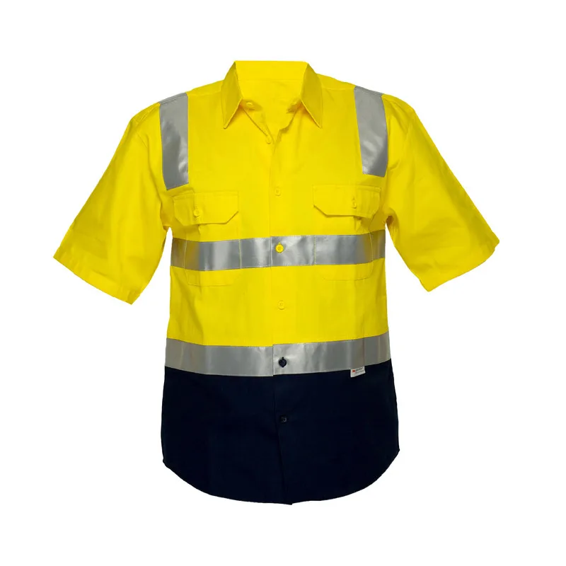 Mechanic Safety 3m Reflective Khaki Work Shirt - Buy 3m Reflective