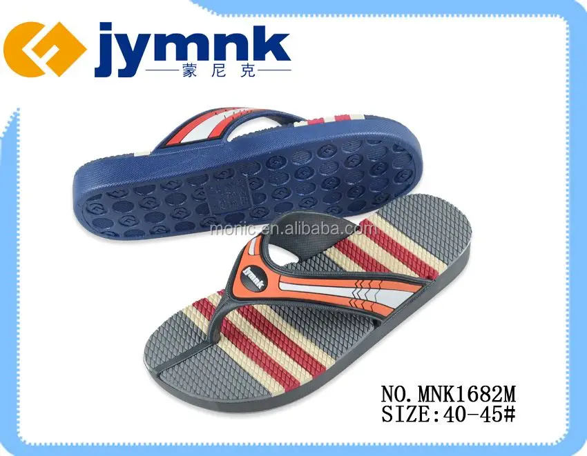 JYMNK PVC outsole EVA Insole Beach Flip Flop Slipper Fashion Man Beach Slipper