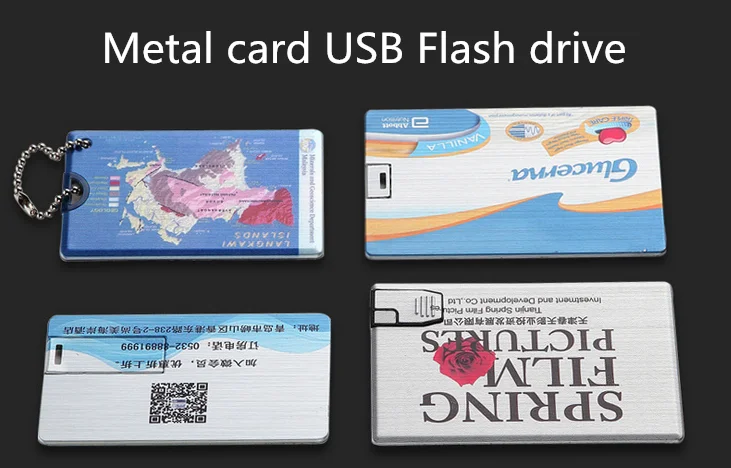 8Gb 16Gb 32Gb 64Gb Credit Card Usb Flash Drive Customized Pen Drive Personalized As Your Logo Photo Design Pendrive - ANKUX.COM