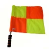 Soccer Referee Flags with Metal Pole Foam Handle with Carring Tote