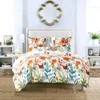 Floral Boho Hotel Home Soft Lightweight Microfiber Duvet Cover Bedding Set
