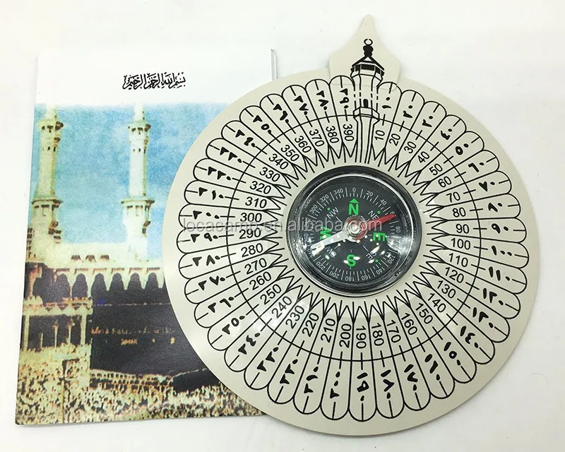 Gebetsteppich Mat Pad Qibla Kaaba Finder Compass Muslimische Travel Supplies 