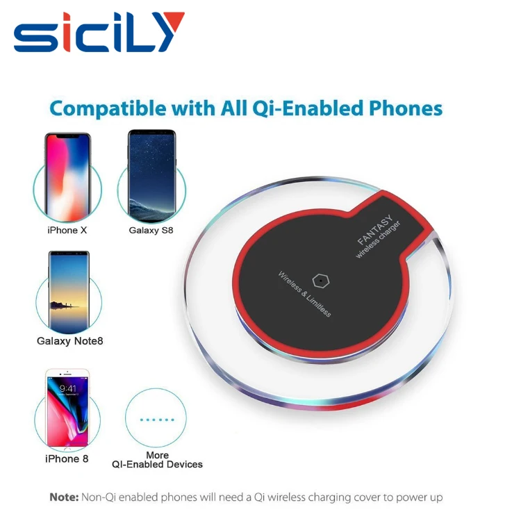 China Factory Cheap Qi Wireless Charger,Wireless Fast Charger Qi Phone