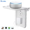 Amazon Hot Sale Phone Stand Holder Foldable Wall Outlet Shelf for Google Home for Echo Dot for Security Camera for Smart Speaker