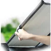 Custom 44*36CM polyester blank sublimation car sunshade \heat transfer Car Visor\ car sun block